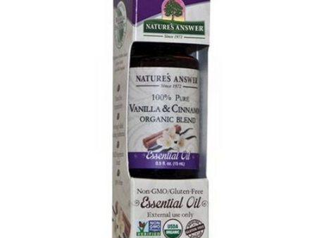 Organic Essential Oil Vanilla & Cinnamon 0.5 oz By Nature s Answer Discount