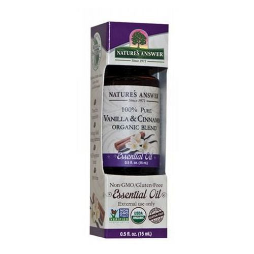 Organic Essential Oil Vanilla & Cinnamon 0.5 oz By Nature s Answer Discount