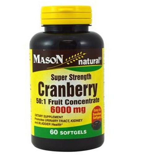 Super Strength Cranberry 60 Softgels By Mason Sale