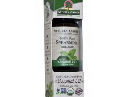 Organic Essential Oil Spearmint 0.5 oz By Nature s Answer Online