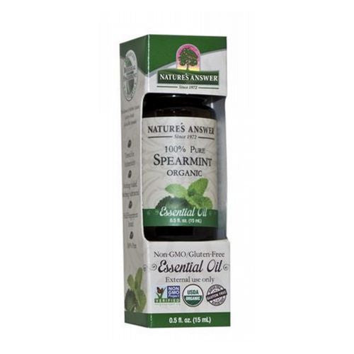 Organic Essential Oil Spearmint 0.5 oz By Nature s Answer Online