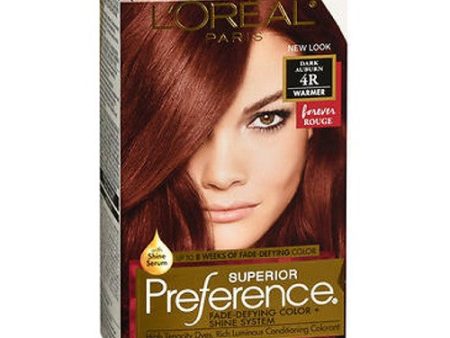 LOreal Superior Preference Fade Defying Hair Color And Shine System 4R Dark Auburn dark auburn 1 each By L oreal For Sale