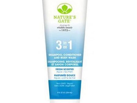 3 in 1 Shampoo - Conditioner and Body Wash Fresh Scented, 8 Oz By Nature s Gate Online