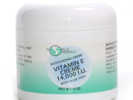 Vitamin E Cream 14,000IU 14,000 IU 4 oz By World Organics Fashion