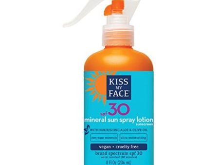 Natural Mineral Spray Lotion SPF 30 8 fl oz By Kiss My Face on Sale