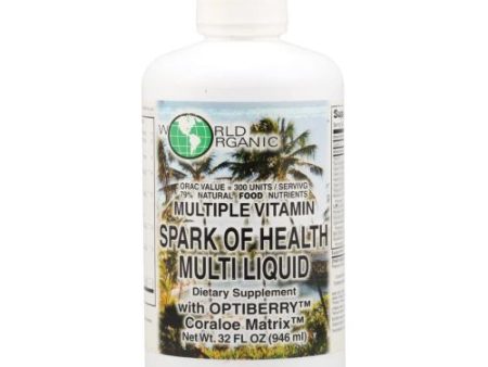 Spark of Health Multiple Liquid 32 oz By World Organics For Cheap