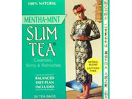 Slim Tea Mentha-mint Menth-a-mint 24 Bags By Hobe Labs Sale