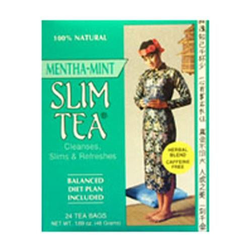 Slim Tea Mentha-mint Menth-a-mint 24 Bags By Hobe Labs Sale