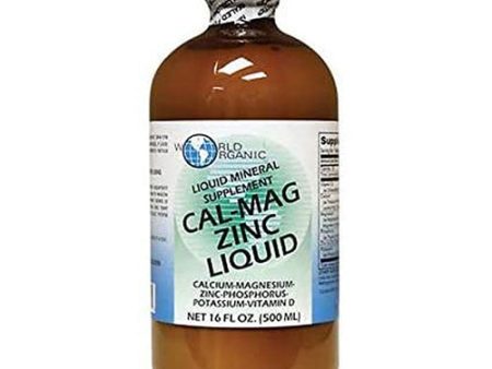 Liquid Cal Mag Zinc 16 oz By World Organics Hot on Sale