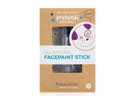 Pretendi Naturali All-Natural Mineral Face Paint Stick Black 0.11 Oz By Lunastar Discount