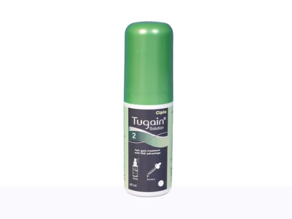 Tugain Solution 2% 60ml Hair Solution (Pack of 2) Hot on Sale